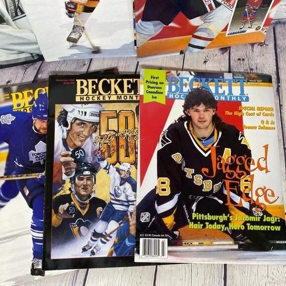 Vintage Magazines Lot of 6 Beckett Hockey Monthly 1990s #12 17 20 40 50 77 Bure - Picture 3 of 9